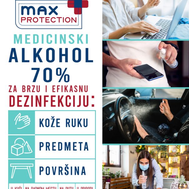 MAX PROTECTION medicinski alkohol 70%