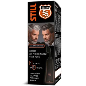 Krema za pigmentaciju sede kose, za crnu kosu, 70 gr